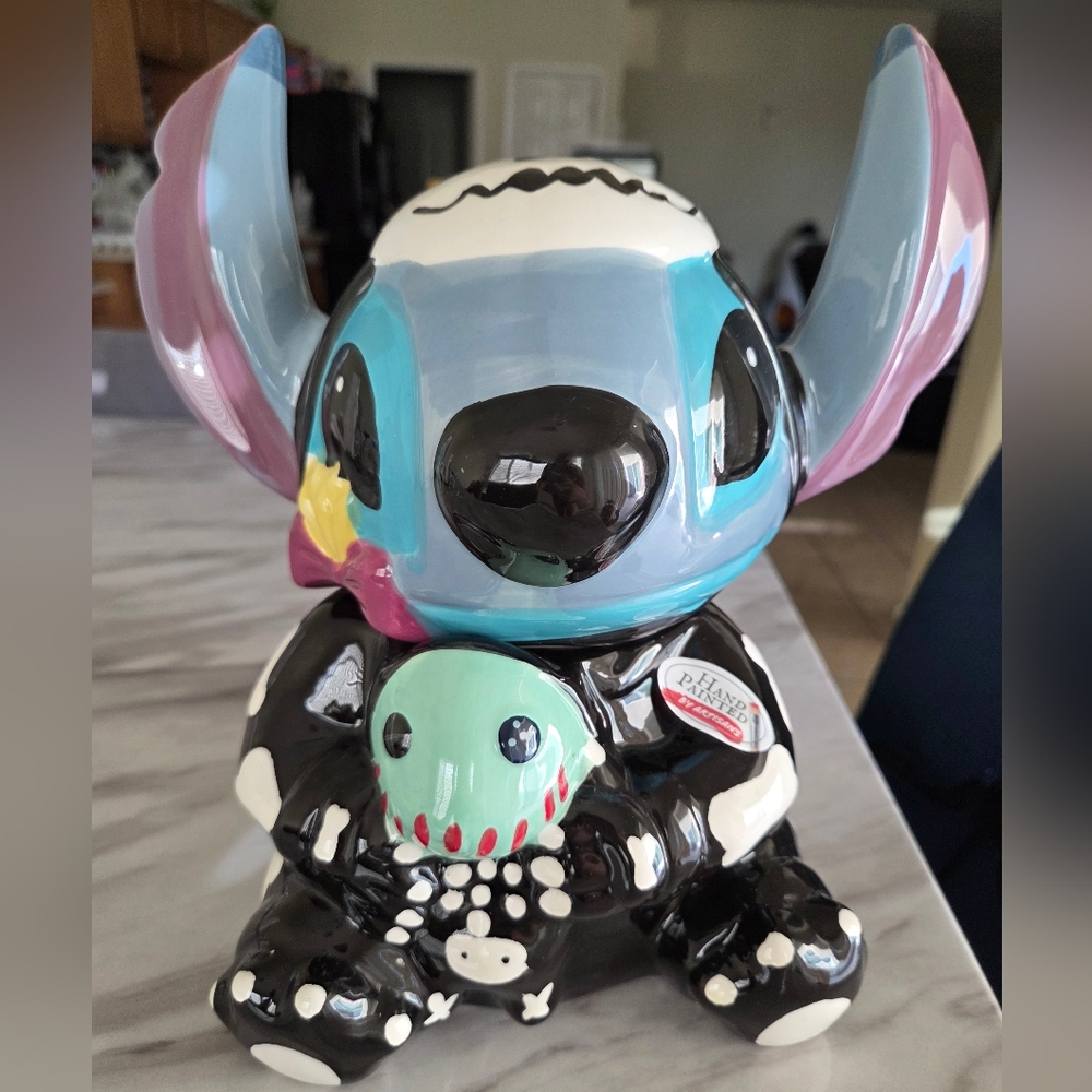 Disney Stitch Ceramic Cookie Jar
